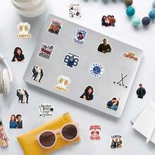 61PCS Off Campus Stickers Aesthetic Vinyl Stickers High Quality Stickers Decals Scrapbook,Journaling,Laptop,Bumper,Skateboard,Water Bottles,Computer,Phone Stickers Can Bring A Lot Of Fun To Your Life,The Perfect Gift For Adults - Off Campus - View 7