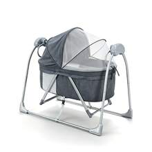 Carriola Eléctrica para Bebé con Asistencia Inteligente, Cochecito de Paseo Plegable con Motor Silencioso, Sistema de Freno Automático y Arnés de 5 Puntos, Apta de 0 a 36 Meses - Gris - Ver 1