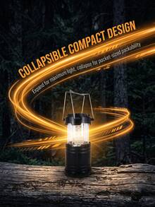GOTURE 1pc Foldable Camping LED Light, Survival Gear For Hurricanes And Other Emergencies, Emergency Light For Storms And Power Outages, Also Suitable For Fishing And Other Outdoor Activities (Battery Not Included, Uncharged) - Multicolor - View 8