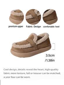 2026 New Women's Plush Slippers Winter Warm Soft Sole Fine Fur Cross Strap Indoor - Camel - View 6