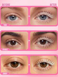 MISSLYN 1Pc Volume Up Dramatic Volume Mascara, Volumizing, Lengthening, Curling, Waterproof, Long-Lasting, High-Pigment,Dramatic Look, Smooth Texture, White Eye Contact,Ideal For Girl & Women,For Commute,Parties, Halloween Makeup, Perfect For Y2K - #5 - View 6