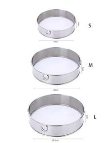 Stainless Steel 60 Mesh Super Fine Flour Sieve Handheld Manual Baking Strainer Filter Mesh For Cornmeal Powder Sifting Flour Sieving - View 7