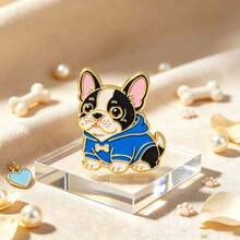 Cute Puppy Enamel Pin Set, Pug Corgi Bichon Schnauzer French Bulldog Brooch, Metal Dog Pin For Backpack Jacket Hat, Lovely Jewelry Gift For Dog Lovers - Multicolor - View 9