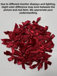 (50pcs/Pack) 4cm Ribbon Bows, Multiple Colors Available, Suitable For Gift Decoration And Making Hair Clips, Headbands, Valentine's Day Gifts - 4cm Ribbon Bow - View 4