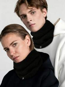 Unisex Winter Knitted Neck Warmer, Warm And Windproof, Ski Mask Scarf, Suitable For Cold Weather Outdoor Sports - Multicolor - View 2