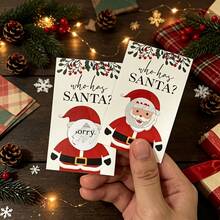 Christmas Scratch-Off Card Set – "Who Has Santa?" Party Game Cards And Holiday Raffle Tickets; Suitable For Halloween, Christmas, And New Year's Celebrations - Multicolor - View 10