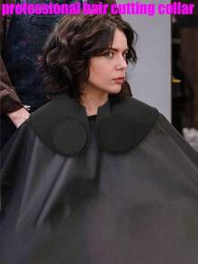 1. Jubah Silikon Besar untuk Ekstensi Rambut, Syal Leher Anti-Rambut Patah untuk Potong Rambut, Untuk Pengeritingan Rambut - Hitam - View 7
