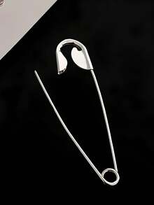 topshiny 2pcs Oversized Safety Pin Hair Clips Minimalist Metal Hair Pin Clip For Women - Multicolor - View 6