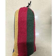 Outdoor Camping Hammock Adult Single Thickened Canvas Swing Net Bed Anti-Rollover Striped Hammock (Storage Bag Random Color Style) - Multicolor - View 5