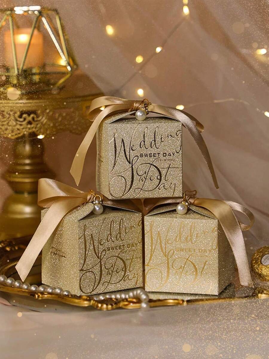25PCS Gold And Silver Onion Boxes - Champagne - View 1