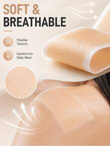 2/4pcs Of Silicone Gel Scar Patch, Self-Adhesive Scar Concealer, Matches Human Skin Tone, Invisible Coverage, Breathable And Comfortable, Suitable For Various Social Occasions, Such As Meetings, Dates, Dinners, And Ceremonies. - Skin-colored Scar Patch - View 4