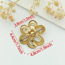 1PC Women Golden Metal Belt Buckles Coat Waist Band Clasps Decoration Down Jacket Strap Connector Hooks DIY Bags Repair Sewing Accessory Buckle - A - View 4