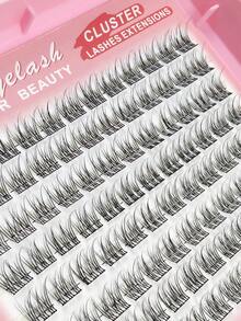 800 Pcs Large Capacity Single Lash Extensions Lash Book Cluster False Eyelashes DIY Home Lash Extensions Cluster False Eyelashes 4 Different Styles Mixed Length Full Makeup And Daily Wear. Eyelash Clusters, Individual Lashes, False Eyelashes - D - View 3