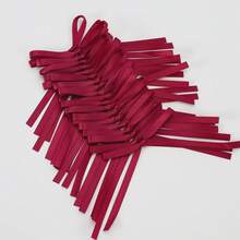 20pcs Ribbon Bow Flower Gift Wrapping, Cake Decoration, Handmade Sewing Accessory Bows, DIY Jewelry Hair Accessory Valentine's Day - Burgundy - View 6