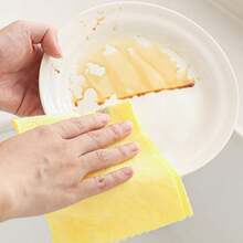 10pcs Multipurpose Kitchen Cleaning Cloth, Reusable Oil Resistant Dish Towel, Super Absorbent Lint-Free Dish Rag For Tableware Countertop Cleaning - Multicolor - View 3