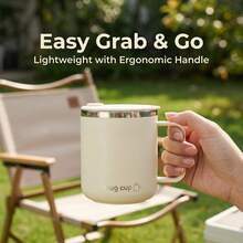 Double Layer Insulated Milk Coffee Mug With Sliding Lid Portable Sealed 304 Stainless Steel Thermal Cup For Cold And Hot Drinks - Multicolor - View 7