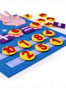 2 Sets Finger Counting Math Teaching Tools, Counting Early Education Board, Felt Learning Board, DIY Creative Early Education Finger Counting, Math Addition And Subtraction Felt Learning Teaching Aids, Used For Teaching, Intellectual Development!, Learning Supplies, Back To School Season - Default - View 4