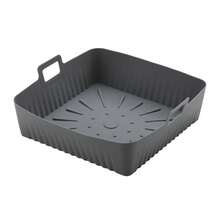 Silicone Baking Tray For Air Fryers, Square Silicone Air Fryer Liner, Reusable Silicone Air Fryer Liners, Air Fryer Accessories, Suitable For Outdoor Picnics, Home Kitchens, RV Kitchens, And Restaurants; Oven Accessories, Baking Tools, And Home Kitchen Accessories. - View 9
