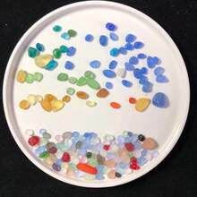 100/200g/Bag Sea Glass Stones | Colorful Small Pebbles From The Ocean - Random Colors & Patterns, Suitable For Fish Tank And Aquarium Landscapes, Creative DIY Home Decor, Vase Filler Decorative Stones, Christmas Tree Decoration - A - View 9