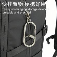 304 Stainless Steel Keychain, G-Shaped Clip, Carabiner, Outdoor Clip, Multi-Function Key Ring, Spring-Loaded Figure-8 Clip, 3 Pieces - 3Pcs G-shaped Keychain - View 4