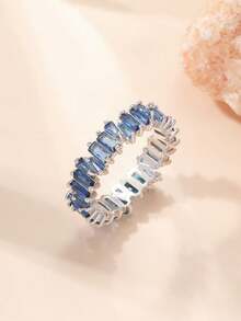 Women Engagement Rings - Royal Blue - View 1
