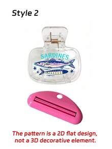 Colorful Wave Sardine Pattern Toothbrush Cover, Transparent Travel Toothbrush Storage Box, Toothbrush Head Protective Clip, Toothbrush Storage Clip, Toothbrush Dust-Proof Protective Cover, Portable Design, Suitable As Gift For Couples, Friends, Family, Teachers, Travel Enthusiasts, Home, Dorm, Vacation Essentials, Suitable For Birthday Gift, Holiday Gift, Wedding Accessory, Halloween, Christmas - Multicolor - View 12