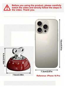 1pc Kitchen Magnetic Mechanical Timer, Cooking Countdown Timer, Food Preparation Reminder, Battery-Free & Rechargeable Design, Visual Rotating Scale Display, Loud Alarm Reminder, Precise Minute Countdown, Magnetic Backplate For Easy Mounting, ABS Material Shell, Durable Lightweight Desktop Timing Tool, Suitable For Kitchen Baking, Cooking Meal Prep, Study Focus, Classroom Teaching, Home Daily Use, Office Reminders And More - Multicolor - View 2