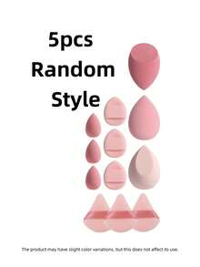 Random Makeup Sponges, Mini Makeup Sponges, Powder Puffs, Mini Powder Puffs, Mini Finger Cushion Powder Puffs; Foundation Application Makeup Sponge, Compatible With Liquid Foundation, Concealer, Loose Powder, Flawless Application; Multi-Color Makeup Sponges, Latex-Free Material, Dry And Wet Use - Multicolor - View 7