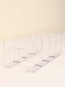 1/4pcs Bag Storage Rack, Space-Saving Storage Rack (Small Size, Only Fits Handbags Or Coin Purses) - Clear - View 5