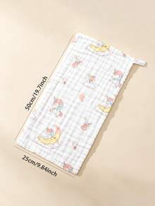 8/5/3pcs Random Assorted Baby Gauze Face Towels, Cartoon Cute Bibs And Bath Washcloths - Multicolor - View 9