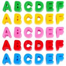A-Z Large Hole Thick Bubble Letter Beads, Shell Color Large Letter Beads, 6mm Horizontal Hole, Lightweight Premium Acrylic, Suitable For Paracord Keychains, Bag Charms (Random Rainbow Color) - Multicolor - View 10