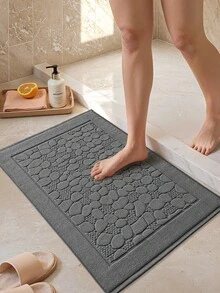 DAJIANG Set Keset/Handuk Kamar Mandi Mewah Klasik Abu-abu Tua 1 Potong - Kapas Penyerap untuk Hotel Spa Shower/Bak Mandi [Bukan Karpet Kamar Mandi] Keset Pintu Keset Dapur/Karpet Dekorasi Rumah Dekorasi Hari Raya Karpet Pintu Masuk Ruangan Karpet Lorong, Dekorasi Kamar Tidur Musim Gugur/Dingin Karpet Dekorasi Musim Gugur, Dekorasi Halloween dan Thanksgiving - Dark Grey - View 2