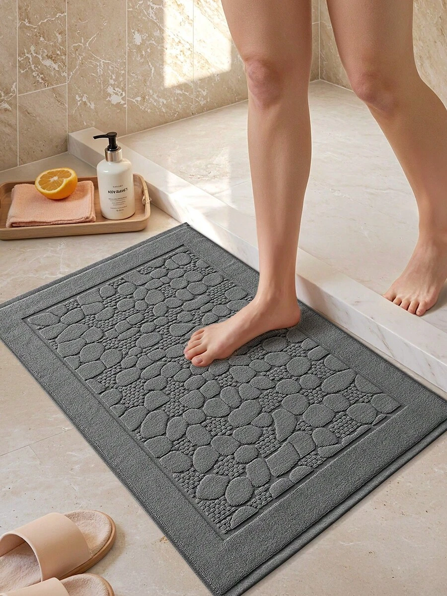 DAJIANG Set Keset/Handuk Kamar Mandi Mewah Klasik Abu-abu Tua 1 Potong - Kapas Penyerap untuk Hotel Spa Shower/Bak Mandi [Bukan Karpet Kamar Mandi] Keset Pintu Keset Dapur/Karpet Dekorasi Rumah Dekorasi Hari Raya Karpet Pintu Masuk Ruangan Karpet Lorong, Dekorasi Kamar Tidur Musim Gugur/Dingin Karpet Dekorasi Musim Gugur, Dekorasi Halloween dan Thanksgiving