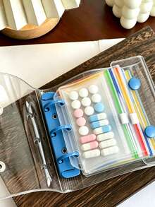 Pill Storage Box Set,Pill Organizer Bag,7-Day Pill Storage Box,Multi-Layer Medicine Storage Bag With 7 Colorful Compartments,Zippered Pill Storage - Multicolor - View 3