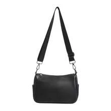 Tas Mini Ringan dari Nilon, Tas Selempang Kasual Minimalis dengan Banyak Kantong - MultiWarna - View 11