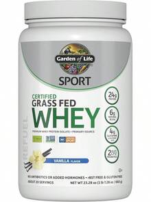 Garden Of Life SPORT Grass Fed Whey Protein Powder,  20 Servings - Vanilla - View 1