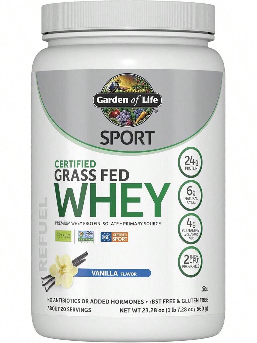 Garden Of Life SPORT Grass Fed Whey Protein Powder,  20 Servings - Vanilla - View 1