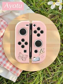 Ayotu بطانية حماية بنمط كعكة القطة والكرز والزنبق، متوافق مع Switch، متوافق مع New Switch2 (2025)/Switch NS/Switch OLED، يمكن تركيبه في القاعدة دون إزالة بطانية الحماية، بطانية حماية عالمي لوحدة التحكم بالألعاب، إكسسوارات ألعاب Switch، مضاد للسقوط، مضاد للانزلاق، مضاد للخدش، أنيق وجميل، مناسب للخريف/عيد الميلاد/العودة إلى المدرسة/الشتاء والمناسبات الأخرى. - مشاهدة 22