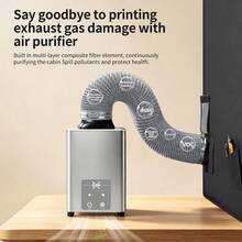BUBM 3D Printer Enclosure, Flame Retardant Soundproof Constant Temperature Printing Box, Suitable For Bambu Lab A1/A1 Mini/A2L, Dust-Proof 3D Printer Cover, Multi-Sided Exhaust Vents, Reduce VOC And Smoke - View 5
