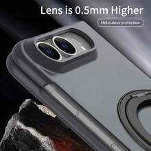 1pc Hadaasi Multicolor Vertical Flip Fold Phone Case, Integral Shell-Membrane Cover With Built-In Front Screen Protector, 360° Rotatable Magnetic Invisible Kickstand, Magnetic Compatible Wireless Charging, Matte Anti-Fingerprint Full Body Protective Case With Raised Lens Protection Compatible With Samsung Z Fold8/Z Fold 8 Ultra/Z Fold7/Z Fold6/Z Fold5/Z Fold4/Z Fold3 And Compatible With IPhone Duo - Multicolor - View 9
