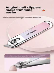 10-In-1, 5-In-1 And 4-In-1 Stainless Steel Nail & Foot Care Tool Set, Includes Portable Leather Storage Bag, Gradient Color Soft Nail Clipper, Cuticle Trimmer, Earwax Cleaner, Home Daily Salon Travel Manicure Tools, Women's Gift - Multicolor - View 5