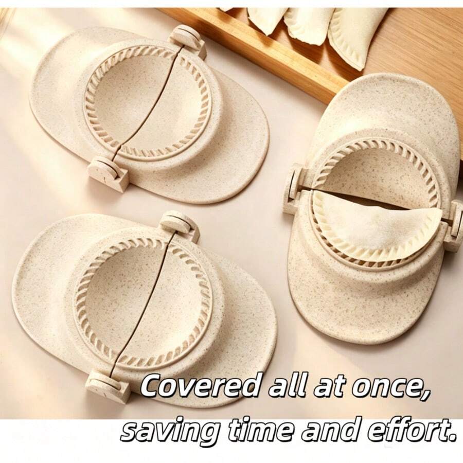 Creative Dumpling Press Convenient Dumpling Maker Cake Mold Pastry Mold Dumpling Press Tool Reusable Dumpling Tool Manufacturer Wholesale - Beige - View 1
