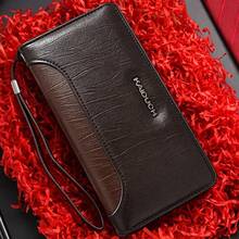 HOVI'S Men's Long Zipper Wallet, Large Capacity Business Clutch Purse With 8 Card Slots, 2 Hidden Pockets, Zipper Pocket And 2 Large Inner Compartments - Multicolor - View 3