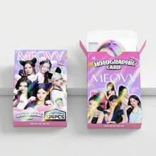 (124Pcs/Set) MEOVV Mini Album BITE NOW Star KPOP Merchandise LOMO Laser Card Photocard, Photo Cards, Arirang, BTS21 Accessories, Bangtan, Photo Card, Photocard - A - View 6