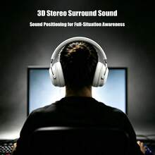 XUNFOX TM10 2.4G/Wired/Bluetooth/3.5 Audio Quad-Mode Wireless Gaming Headset 300g Lightweight Detachable Microphone 53mm Large Dynamic Driver Unit FPS Sound Effects 800mAh Long Battery Life 10ms Response - View 7