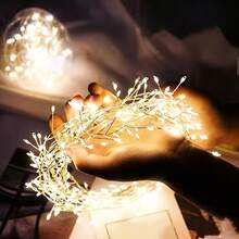 Solar String Lights Solar Fairy Lights Outdoor Star Lights Outdoor String Lights Outdoor Fairy Lights LED Solar Lights Solar Powered 8 Lighting Modes Suitable For Yard Garden Party Wedding Lawn Fence Holiday Party Decoration - Solar Firecracker Lights - View 3
