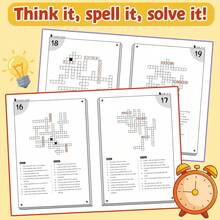 English Crossword Puzzle Books For Kids, Family, Vehicles, Weather & Space Vocabulary, Clue-Based Word Games For Spelling & Reading Practice, Single Book Or 2-Book Set, Homeschool & Classroom Learning, Screen-Free Travel Activities, Educational Gifts - English Vocabulary Crosswords - View 10