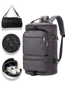 Men Functional Backpacks - Grey - View 2