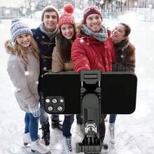 Q06 Black Multifunctional Selfie Stick: Made Of ABS And Aluminum Alloy; Features An Integrated Tripod And Bluetooth Remote Shutter; Supports 360° Rotation; Suitable For Selfies, Videos, And Live Streaming; Compatible With IOS, Android, And Cameras. - View 5