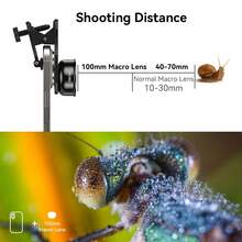 APEXEL 100mm Macro Lens Kit, Professional Phone Camera Lens For Close-Up Photography, Portable Universal Smartphone Lens Accessory Compatible With IPhone Android. - A - View 4